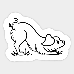 Playfull Aussie Sticker